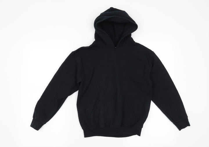 Gildan Boys Black Pullover Hoodie Size M