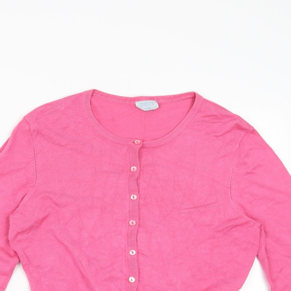 Oasis Womens Pink   Cardigan Jumper Size 12
