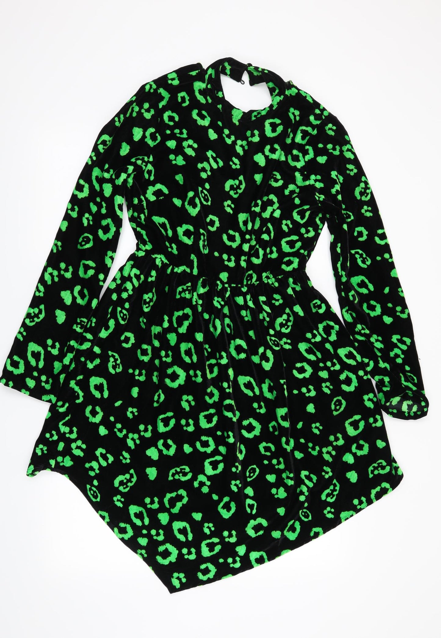 COLLUSION Womens Black Animal Print  Fit & Flare  Size 8