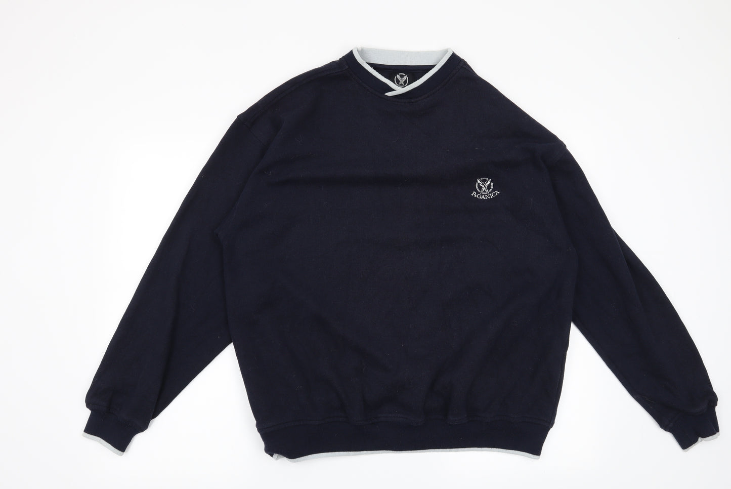 Paganica Mens Blue   Pullover Sweatshirt Size L