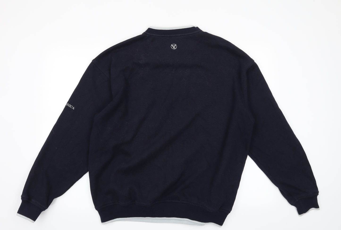 Paganica Mens Blue   Pullover Sweatshirt Size L