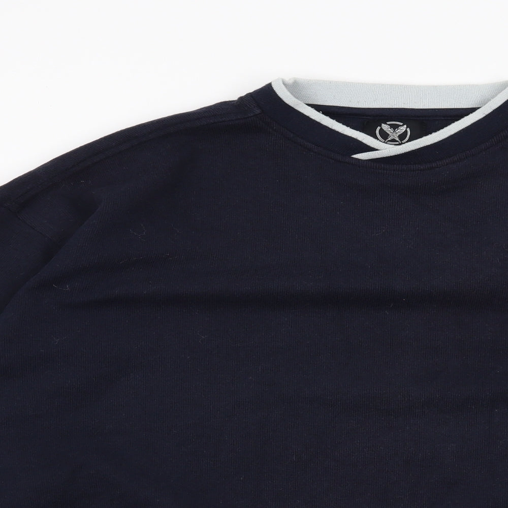 Paganica Mens Blue   Pullover Sweatshirt Size L