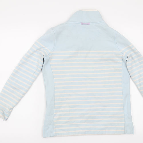 Crew Clothing Co Womens Blue Striped  Pullover Sweatshirt Size 6