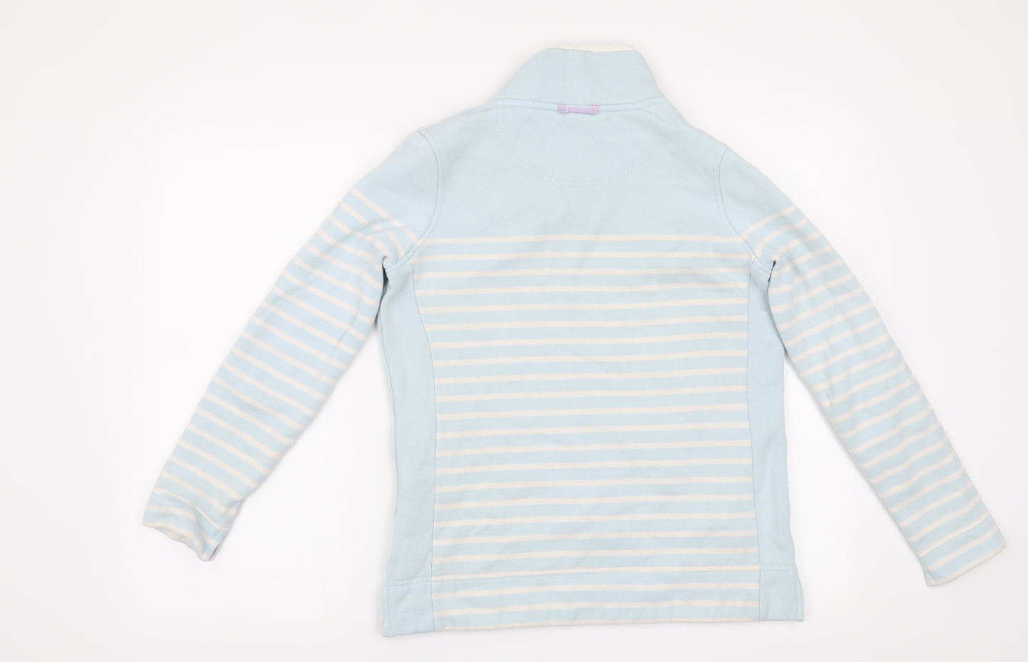 Crew Clothing Co Womens Blue Striped  Pullover Sweatshirt Size 6