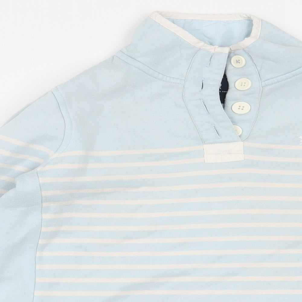 Crew Clothing Co Womens Blue Striped  Pullover Sweatshirt Size 6