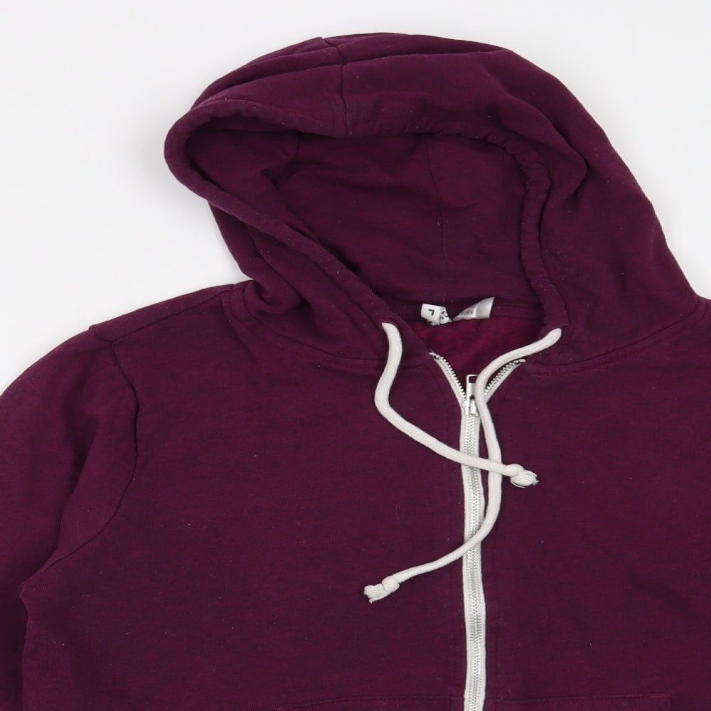 H&M Womens Purple   Full Zip Hoodie Size L