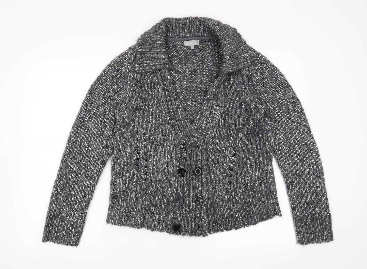 Per Una Womens Grey   Cardigan Jumper Size M