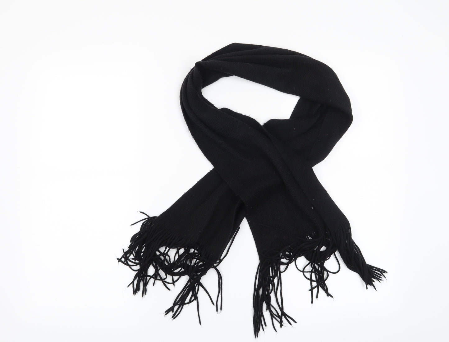 Preworn Womens Black    Scarf