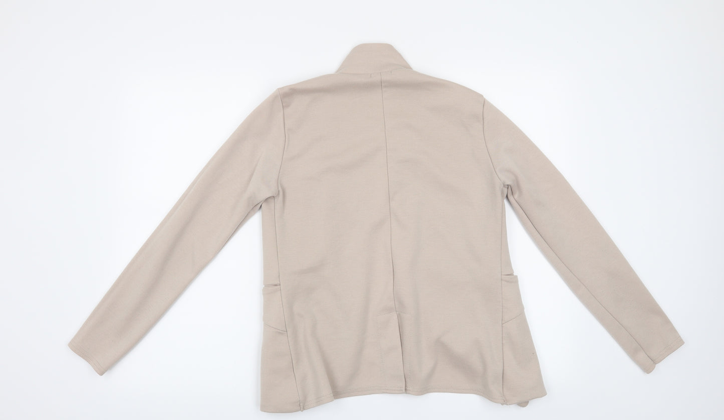 Boohoo Womens Beige   Jacket Blazer Size 14