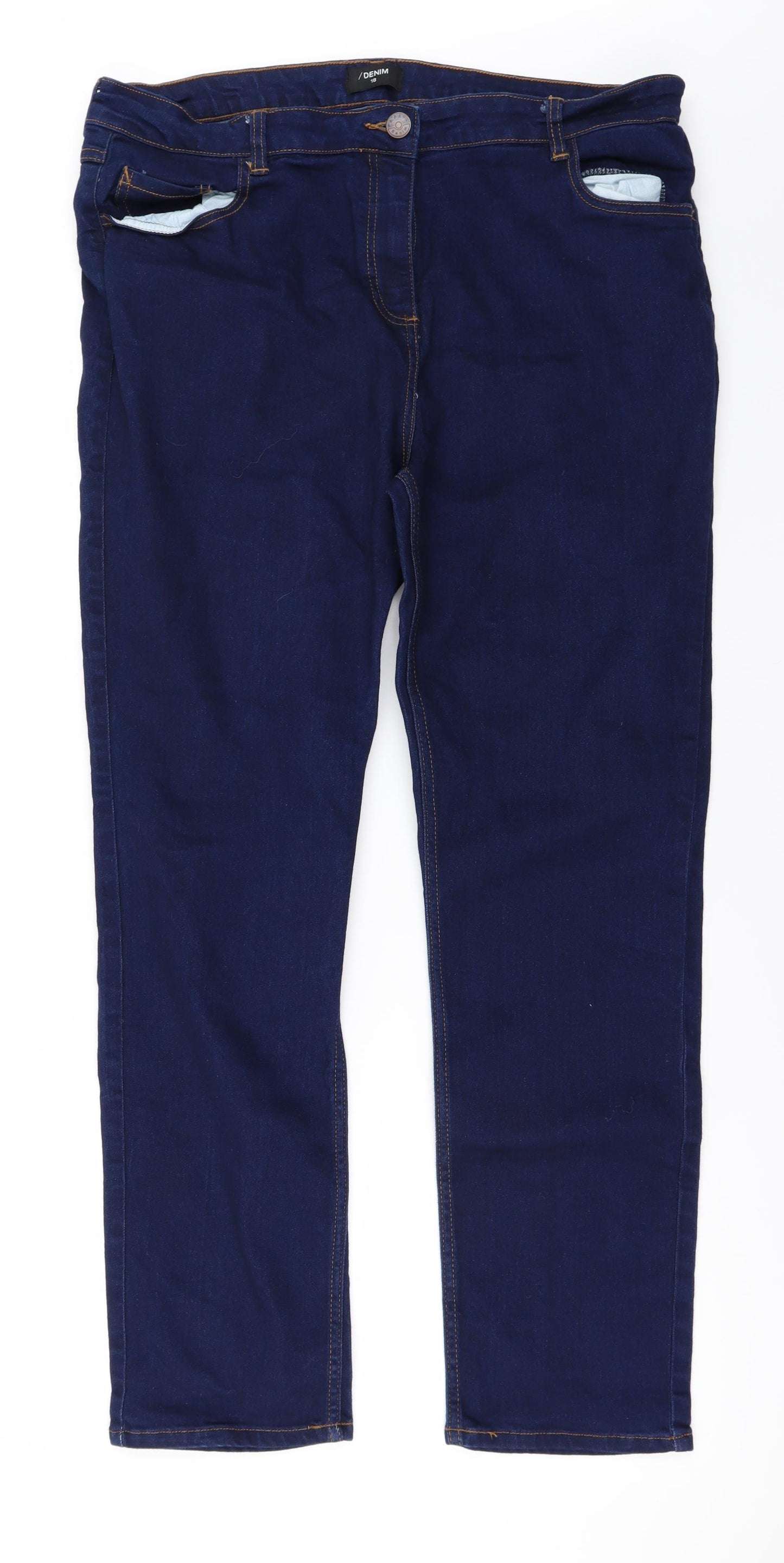 denim  Womens Blue   Straight Jeans Size 18 L27 in