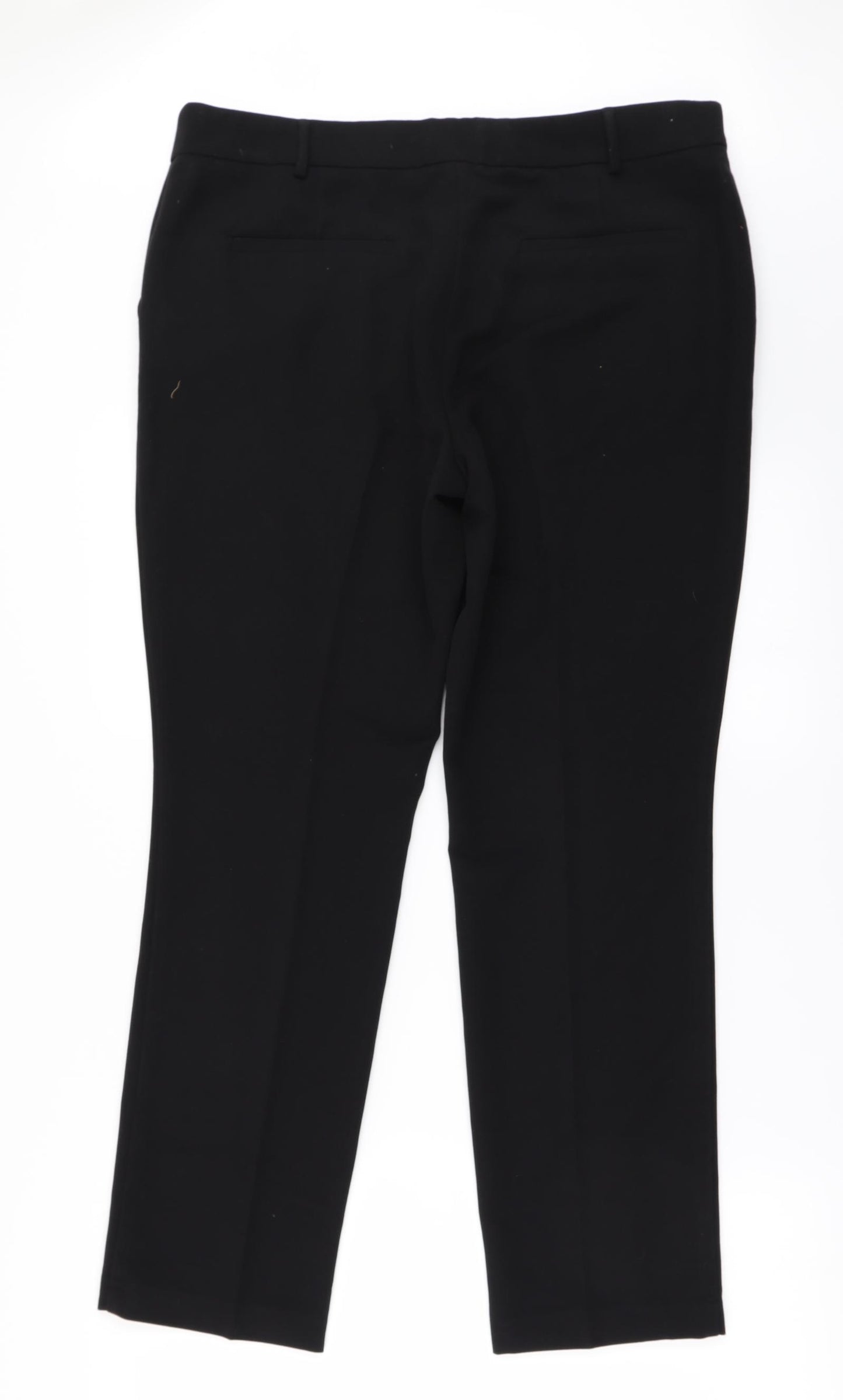 Papaya Womens Black   Trousers  Size 16 L28 in
