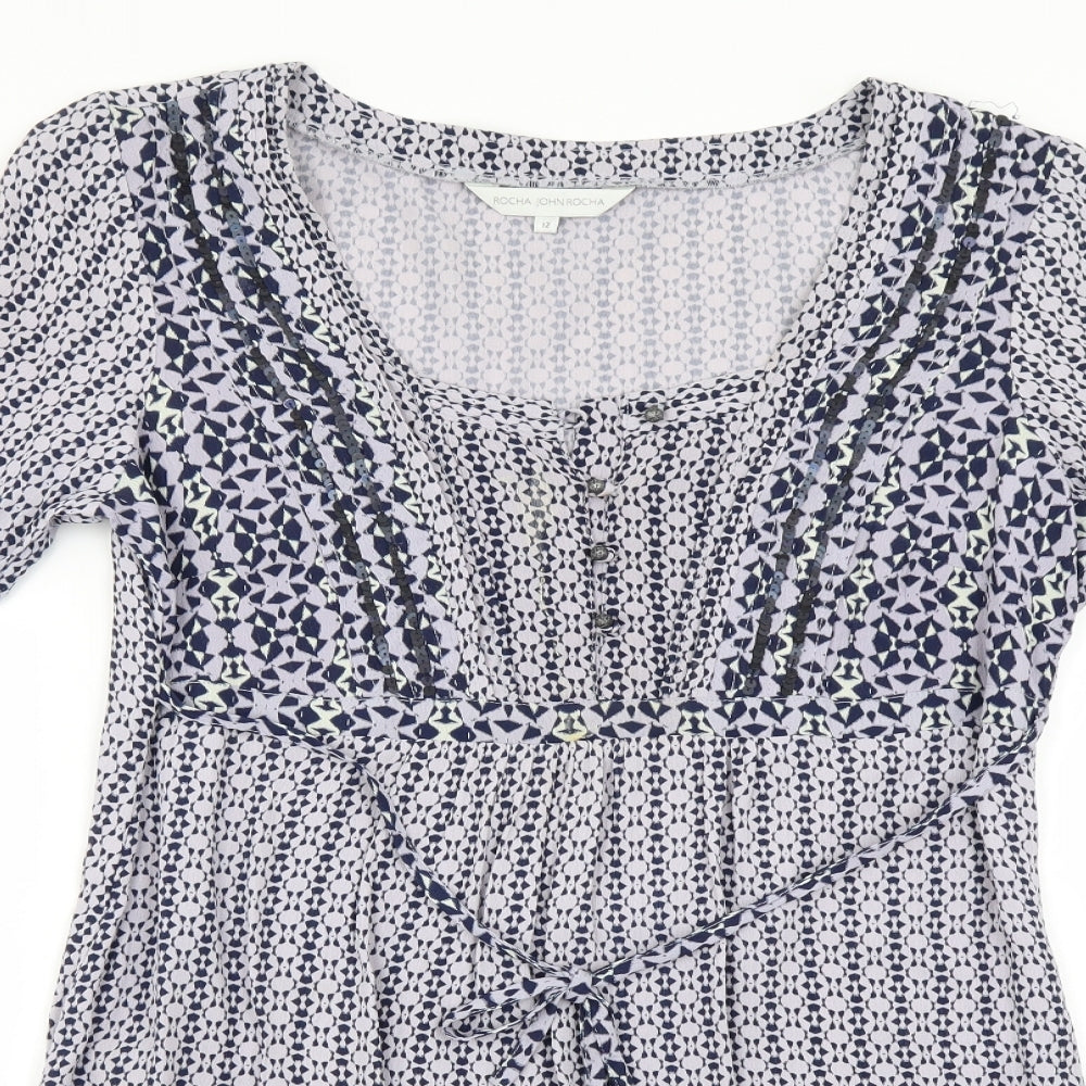 RJR.John Rocha Womens Blue   Basic Blouse Size 12