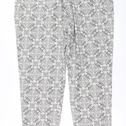 NEXT Womens Ivory Floral  Trousers  Size 22 L24 in