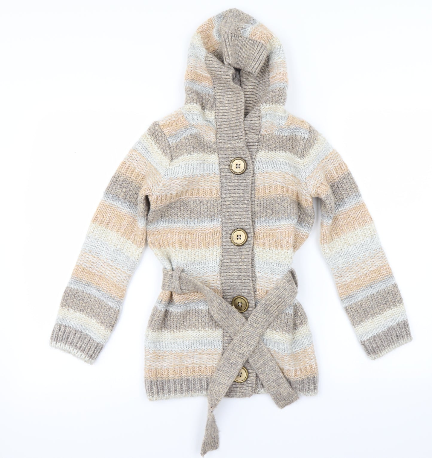 NEXT Girls Beige   Cardigan Jumper Size 7-8 Years