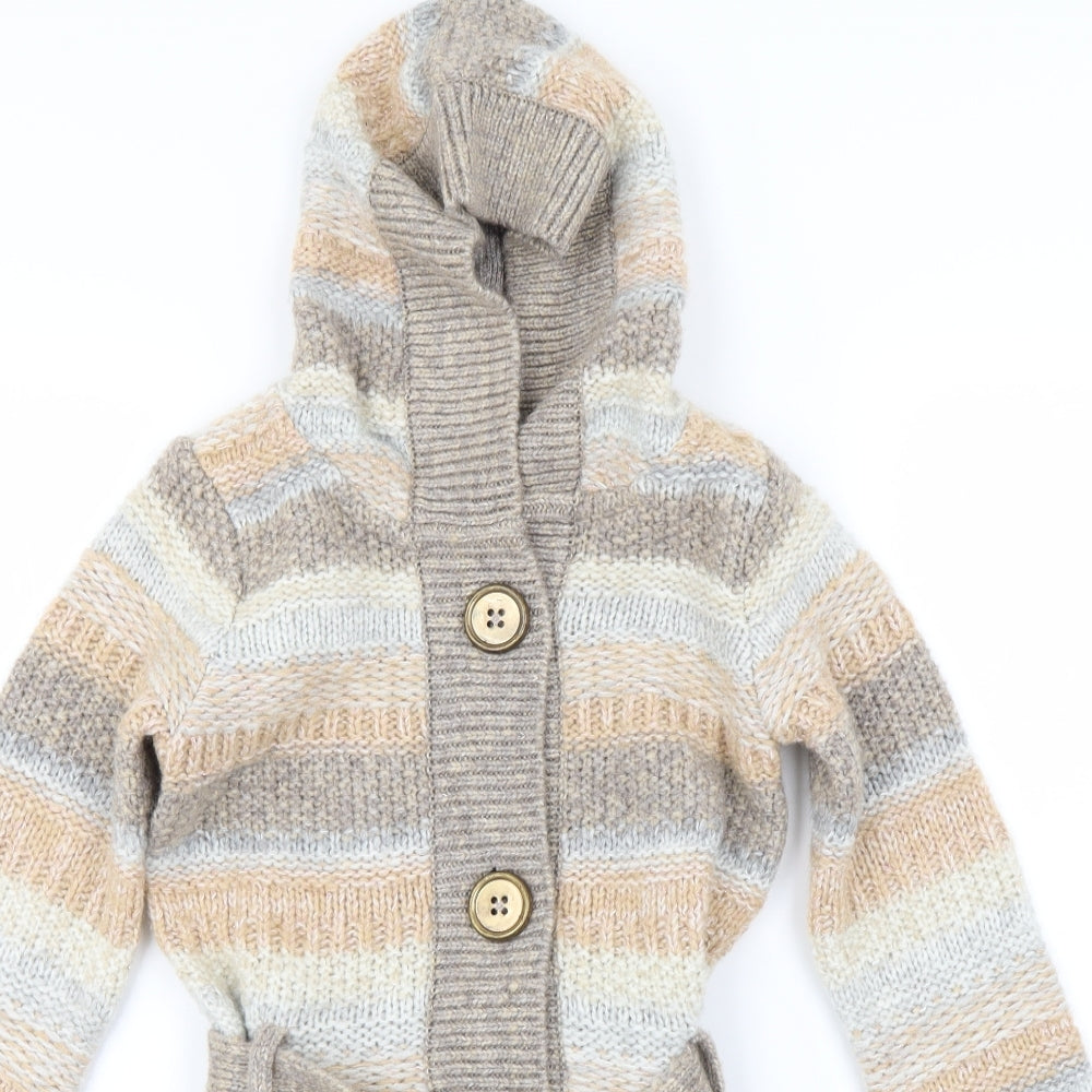 NEXT Girls Beige   Cardigan Jumper Size 7-8 Years
