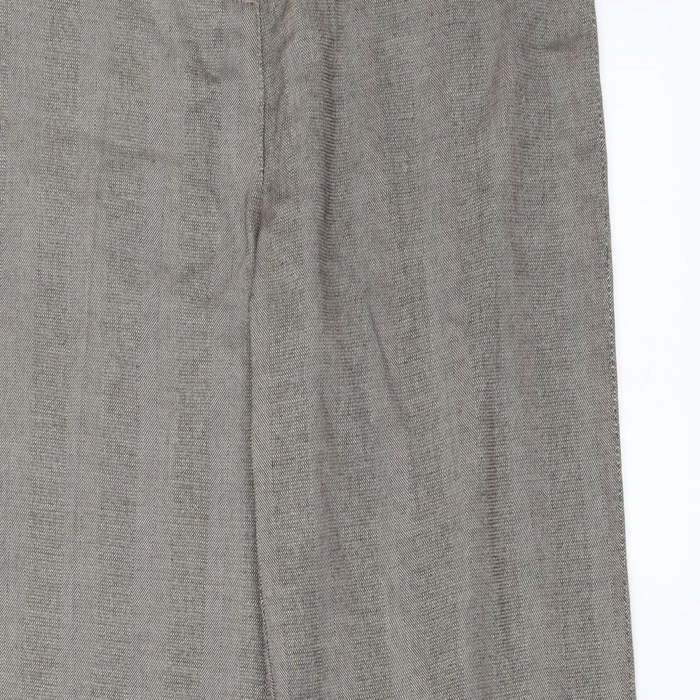 Per Una Womens Brown   Trousers  Size 12 L29 in