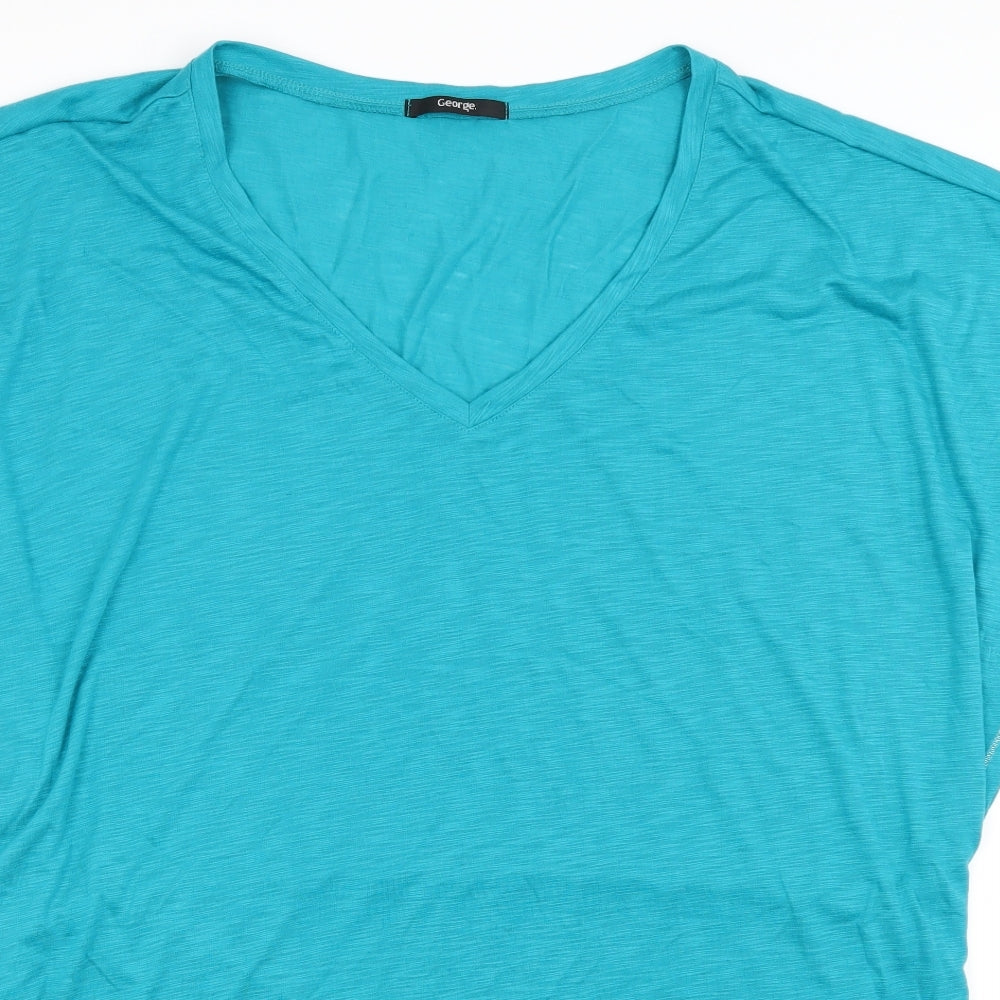 George Womens Green   Basic T-Shirt Size L