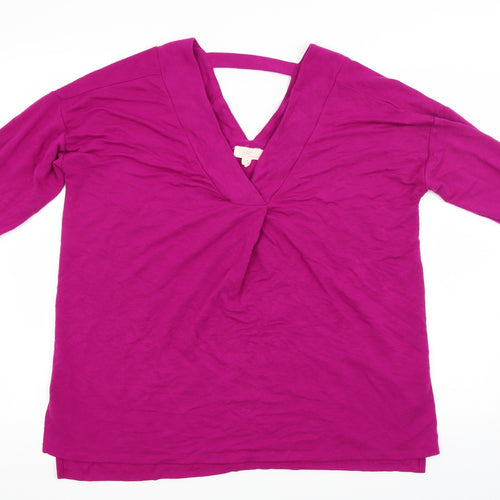Cupio Womens Purple   Basic T-Shirt Size L