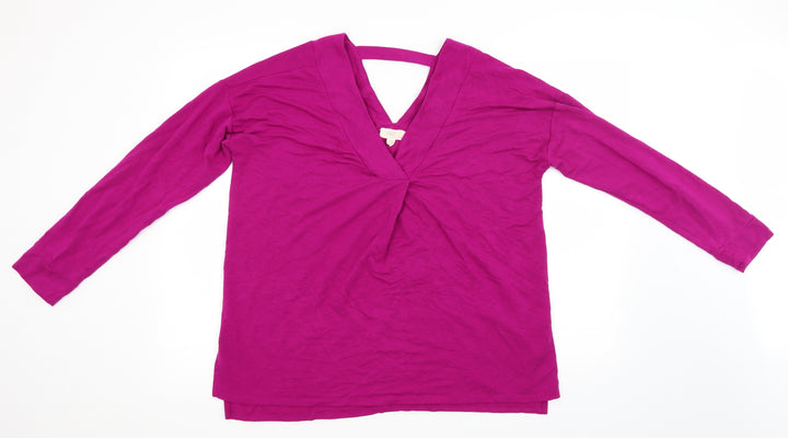 Cupio Womens Purple Basic T-Shirt Size L