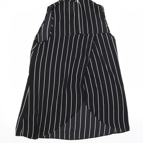 Primark Womens Black Striped  Basic Blouse Size 6