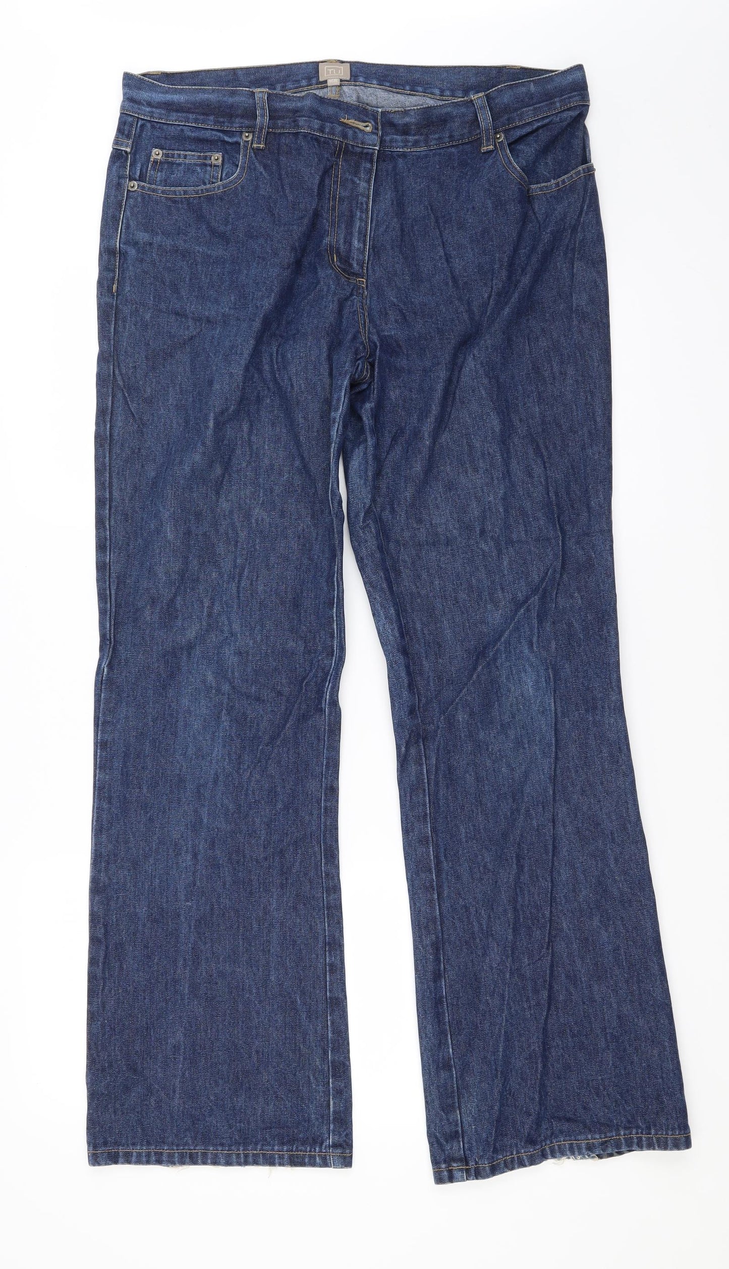 TU Womens Blue   Straight Jeans Size 16 L29 in