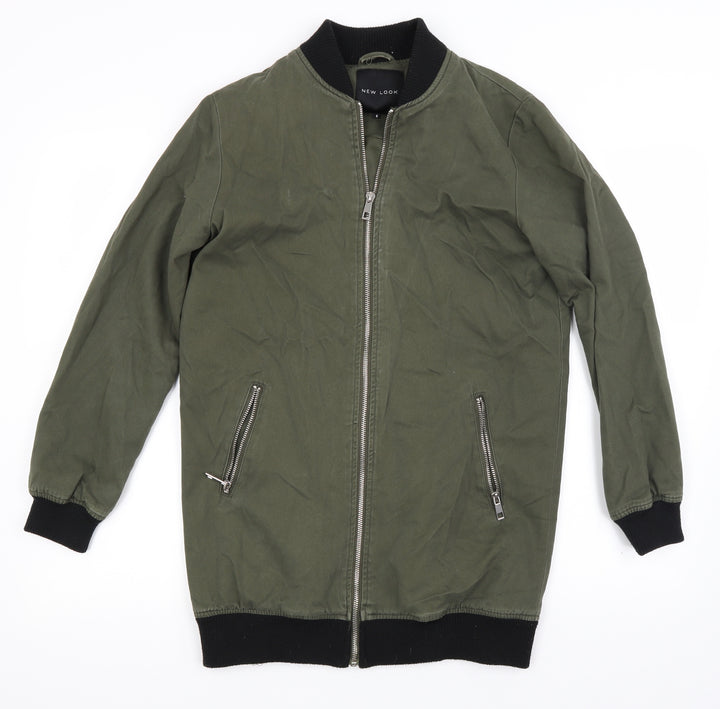 New Look Womens Green Jacket Coat Size 6