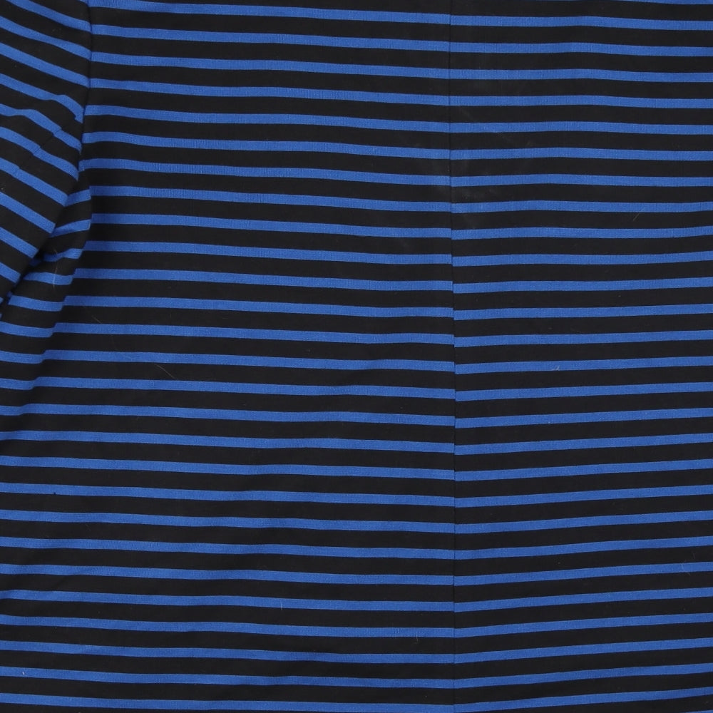 New Look Womens Black Striped  Jacket Blazer Size 16