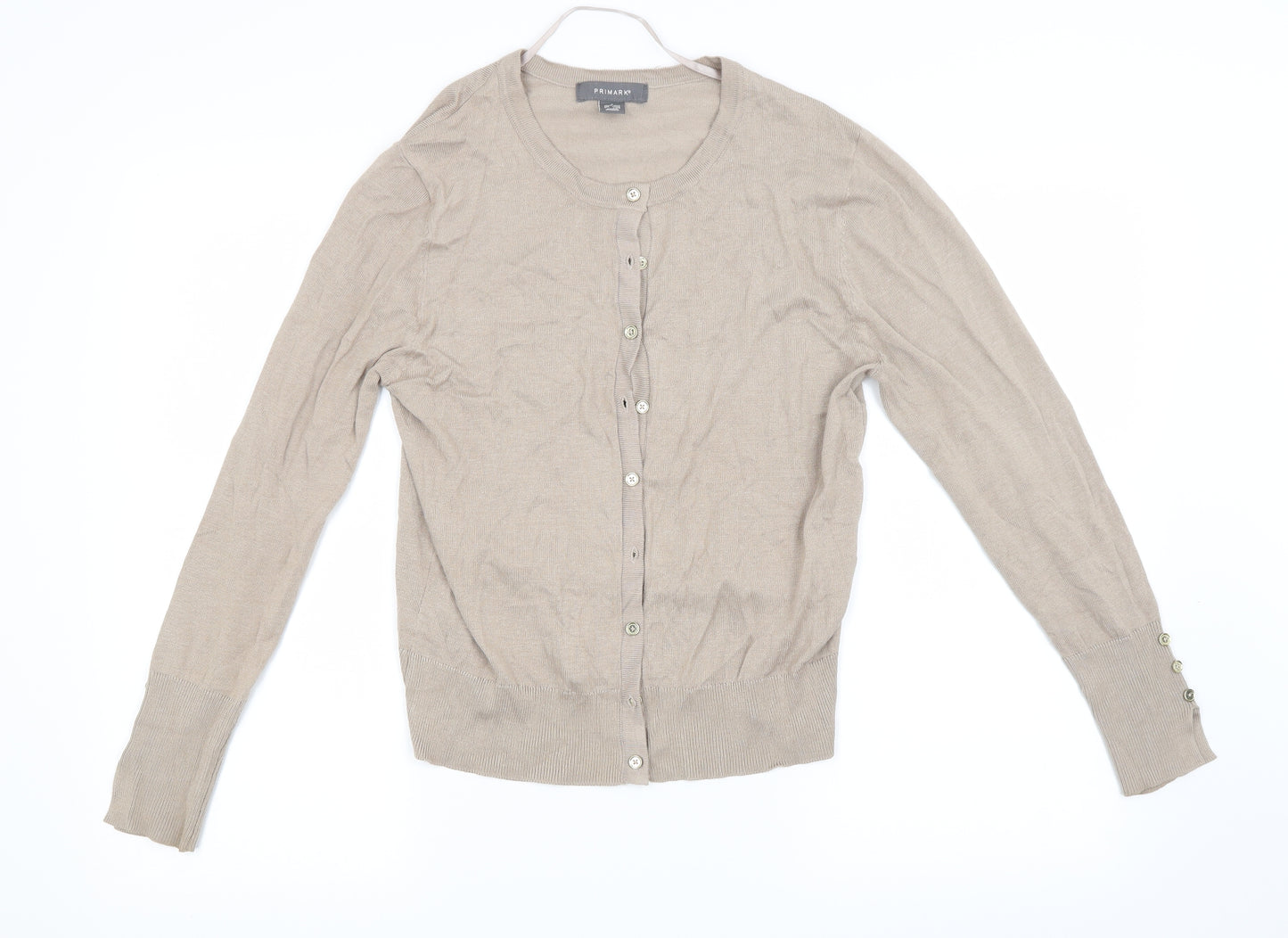 Primark Womens Beige   Cardigan Jumper Size S