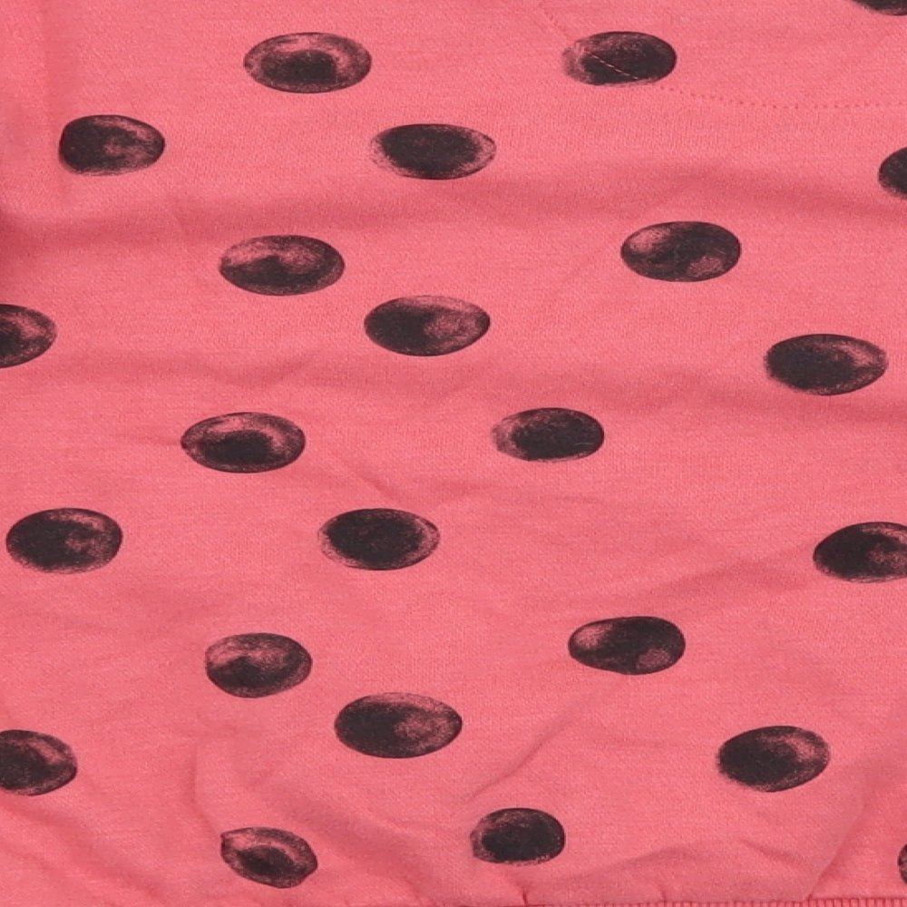 F&F Girls Orange Polka Dot  Pullover Jumper Size 6-7 Years
