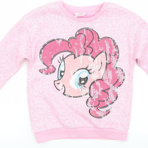 George Girls Pink   Pullover Jumper Size 8-9 Years