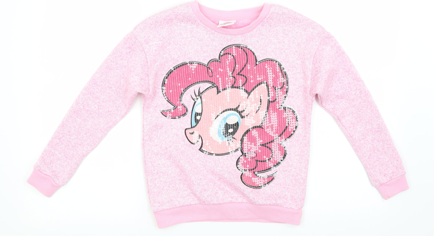 George Girls Pink   Pullover Jumper Size 8-9 Years