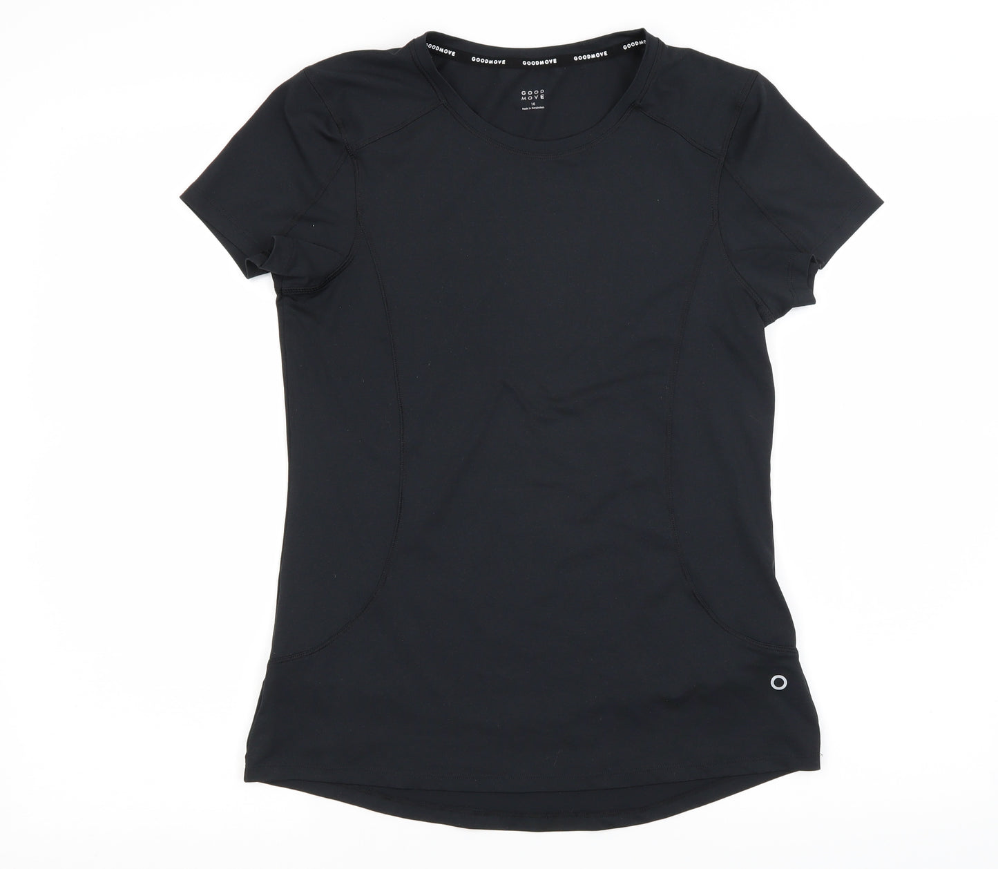 good move  Womens Black   Basic T-Shirt Size 10