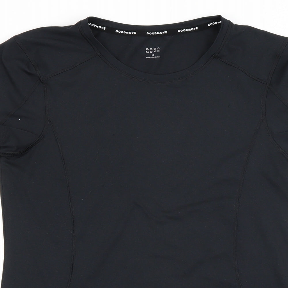 good move  Womens Black   Basic T-Shirt Size 10