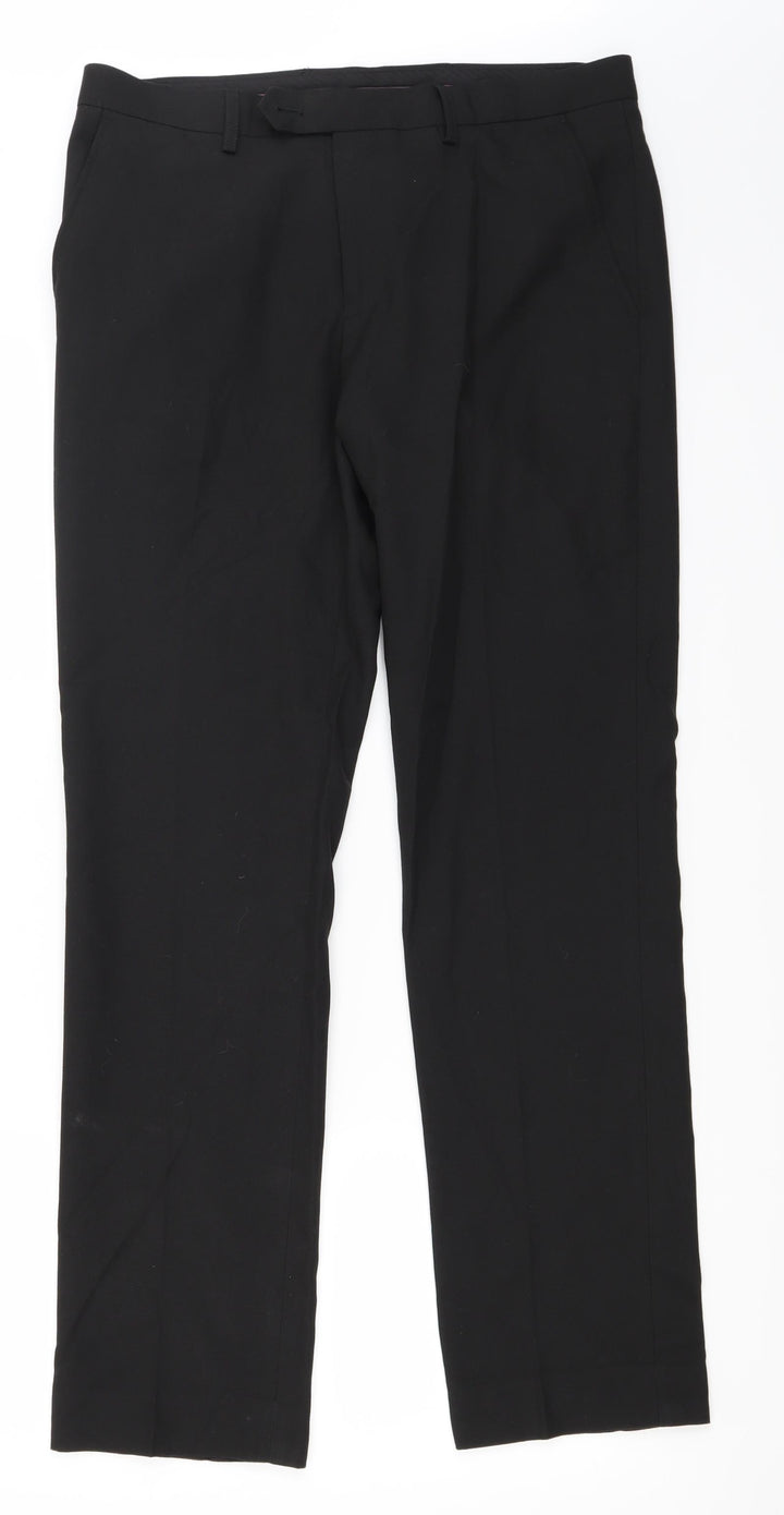 NEXT Mens Black Trousers Size 32 in L31 in