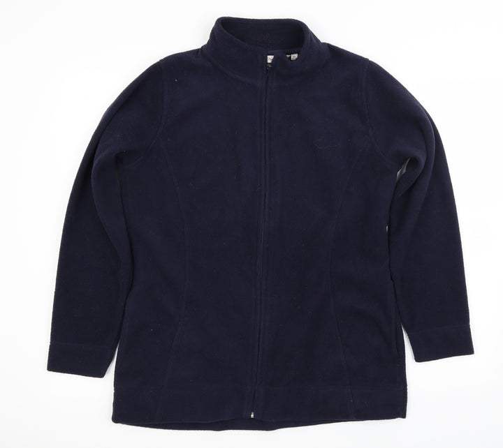 EWM Womens Blue Full Zip Jumper Size M