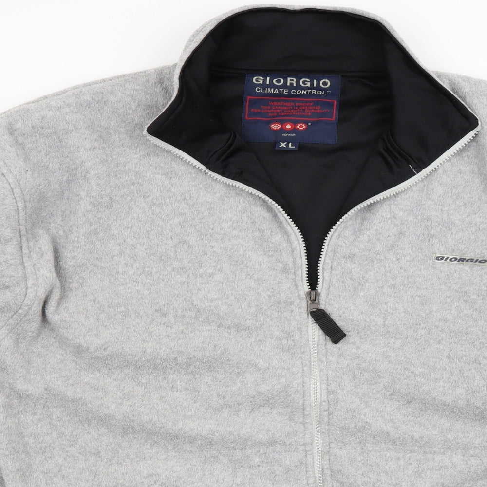 Giorgio Mens Grey   Full Zip Jumper Size XL