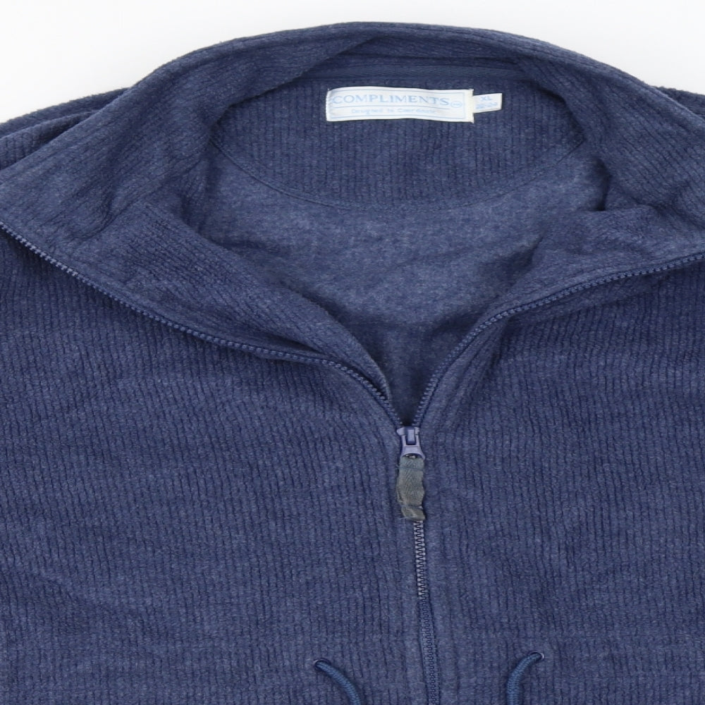 Compliments  Womens Blue   Full Zip Jumper Size XL