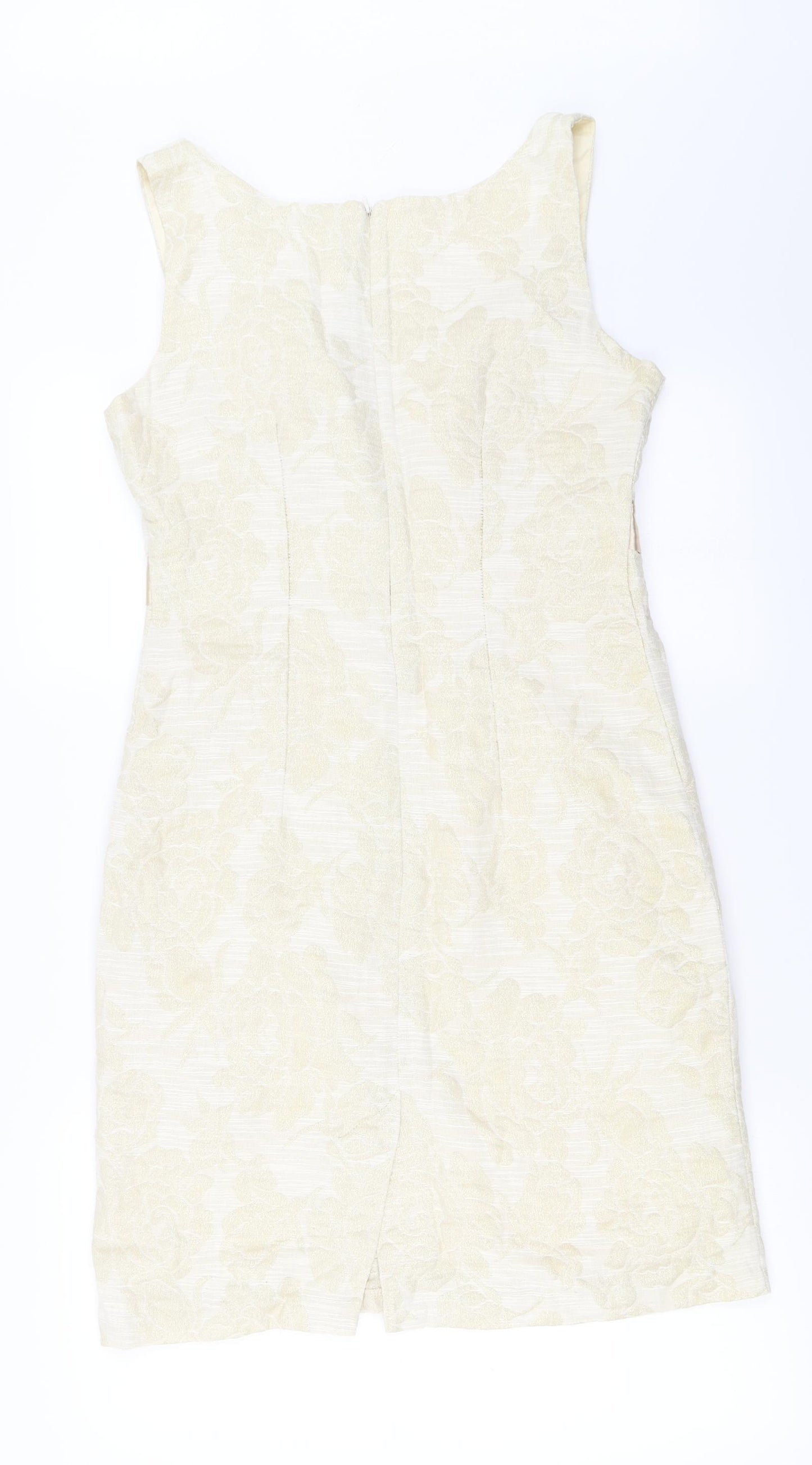 George Womens Ivory Floral  A-Line  Size 12
