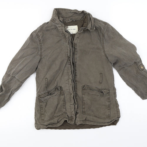 River Island Girls Grey   Jacket Coat Size 10-11 Years