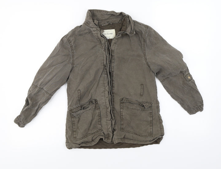 River Island Girls Grey   Jacket Coat Size 10-11 Years