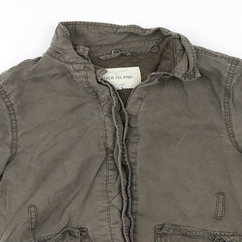River Island Girls Grey   Jacket Coat Size 10-11 Years