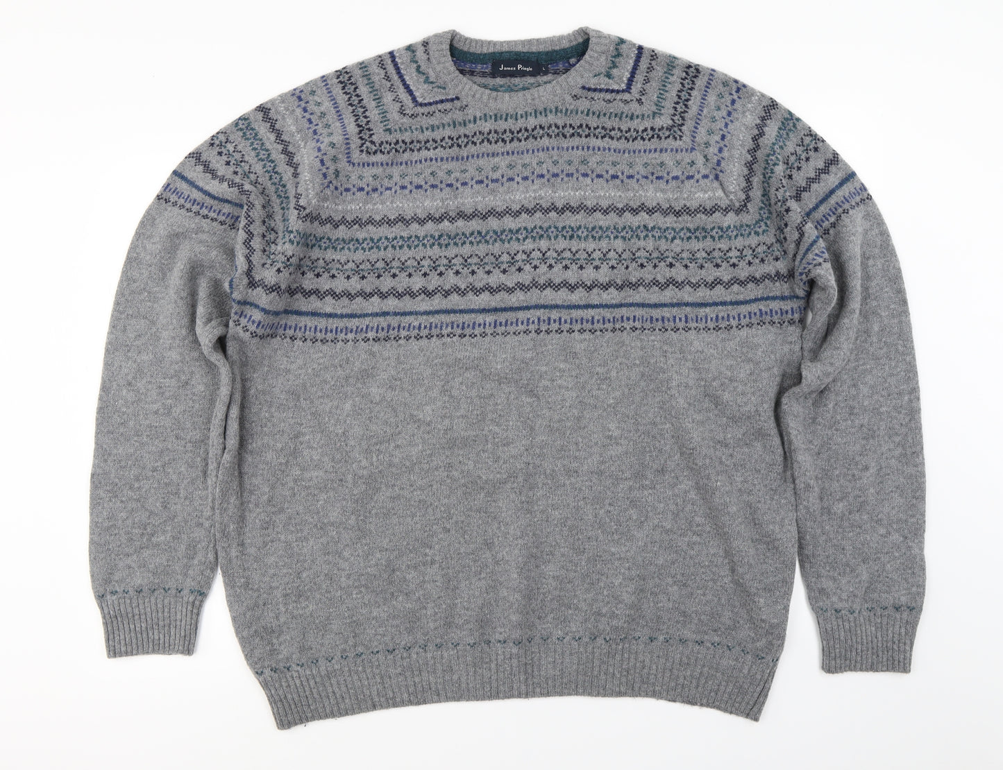 James Pringle   Mens Grey   Pullover Jumper Size L