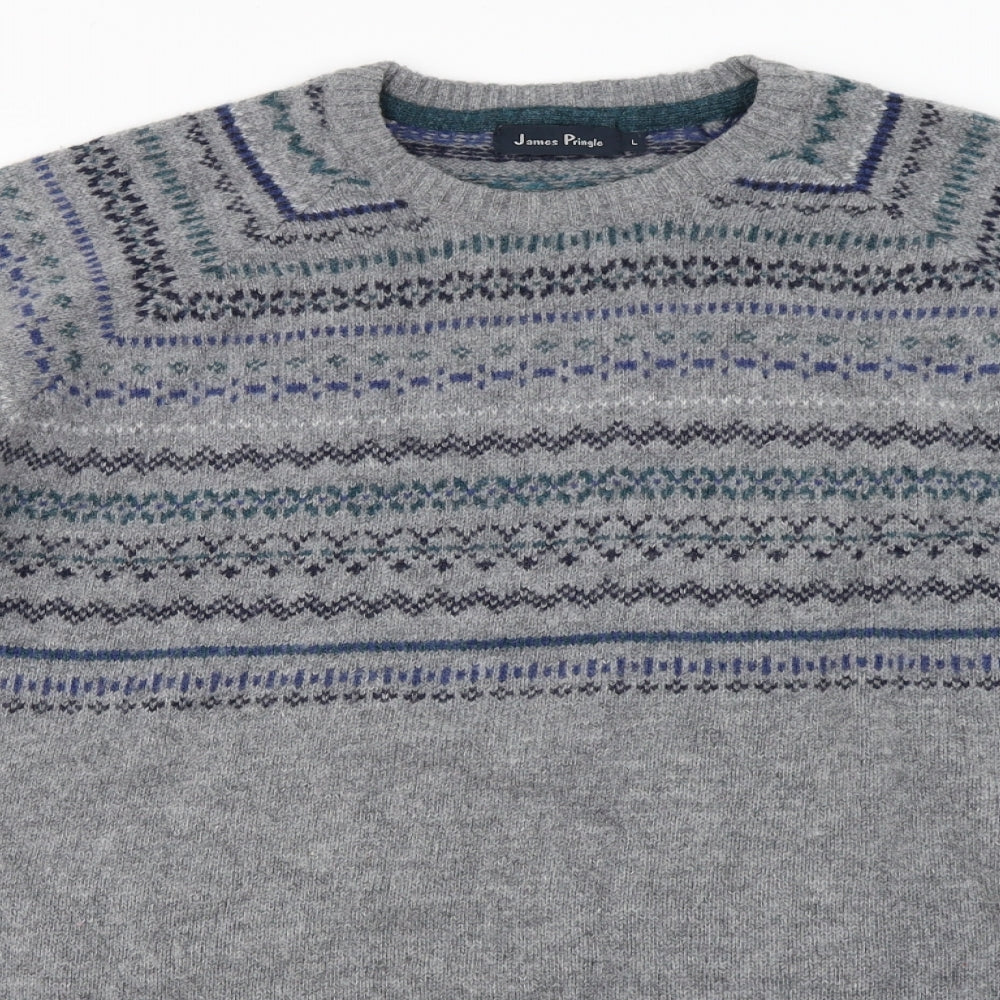 James Pringle   Mens Grey   Pullover Jumper Size L