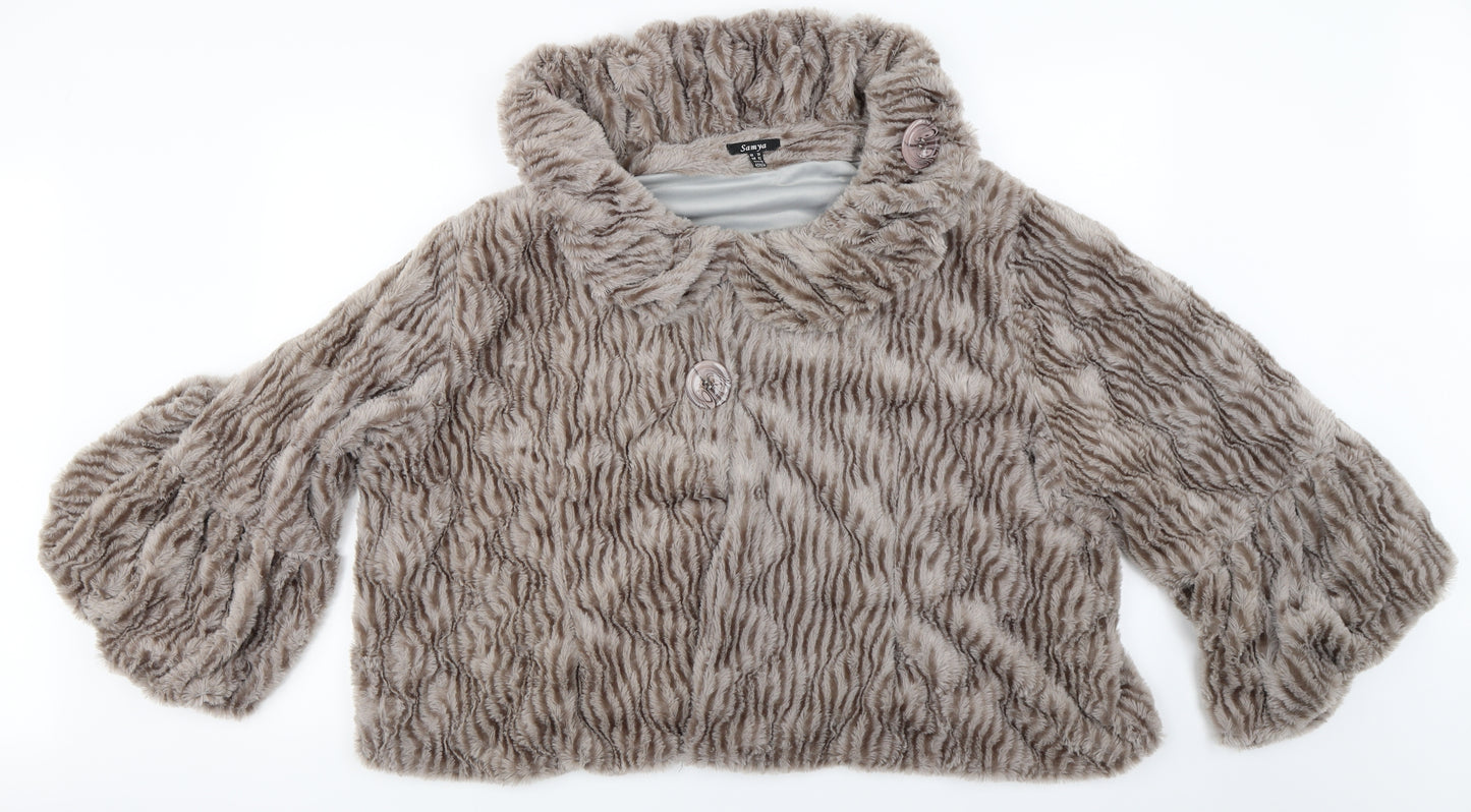 SANYA Womens Grey   Cardigan Jumper Size 14