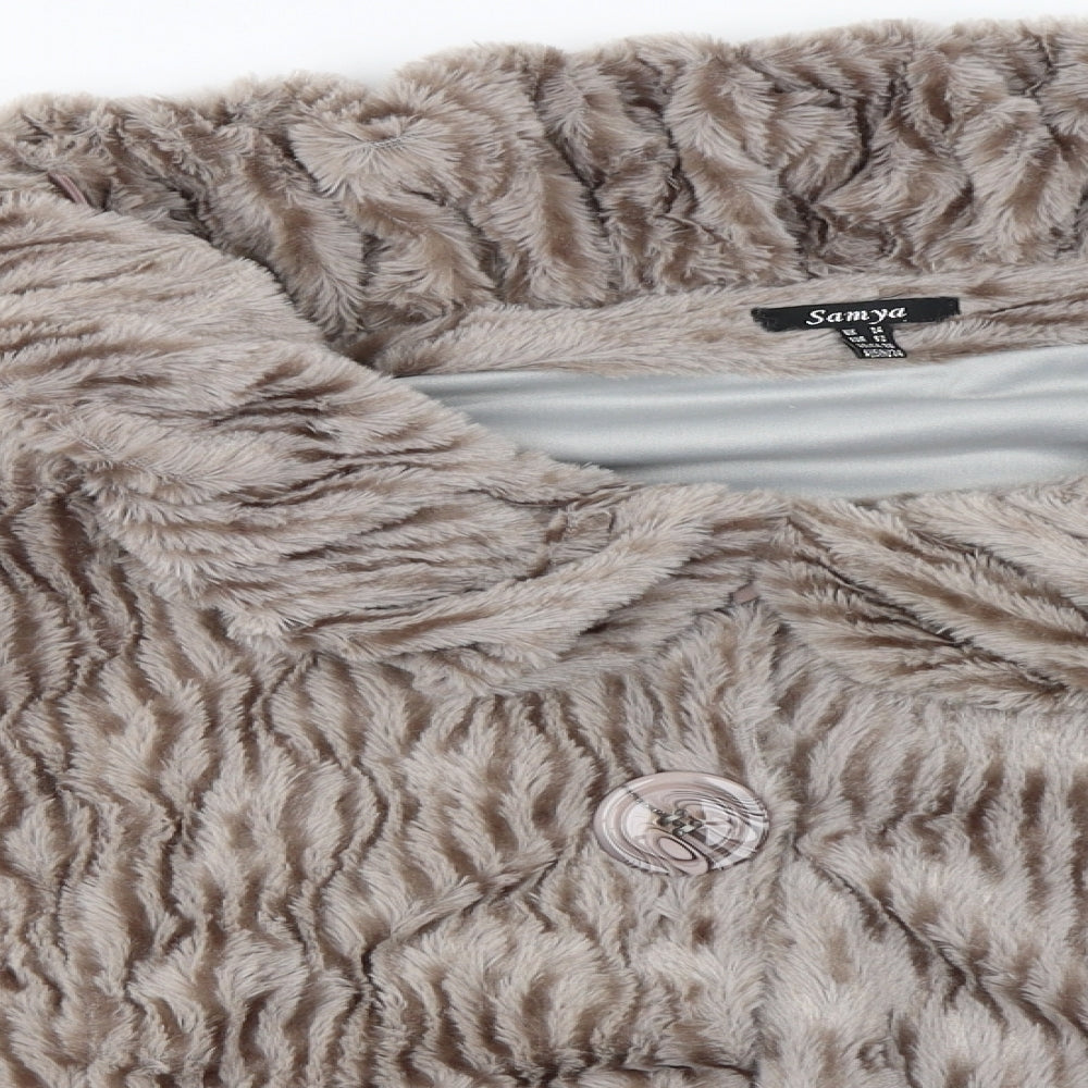 SANYA Womens Grey   Cardigan Jumper Size 14