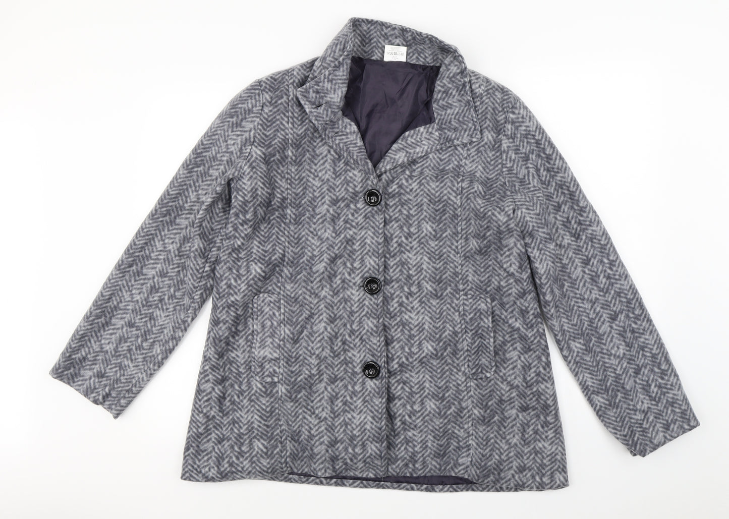 Anne De Lancay  Womens Grey   Jacket Coat Size S