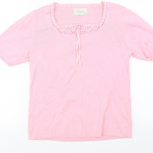 Jumper  Womens Pink   Pullover Jumper Size M