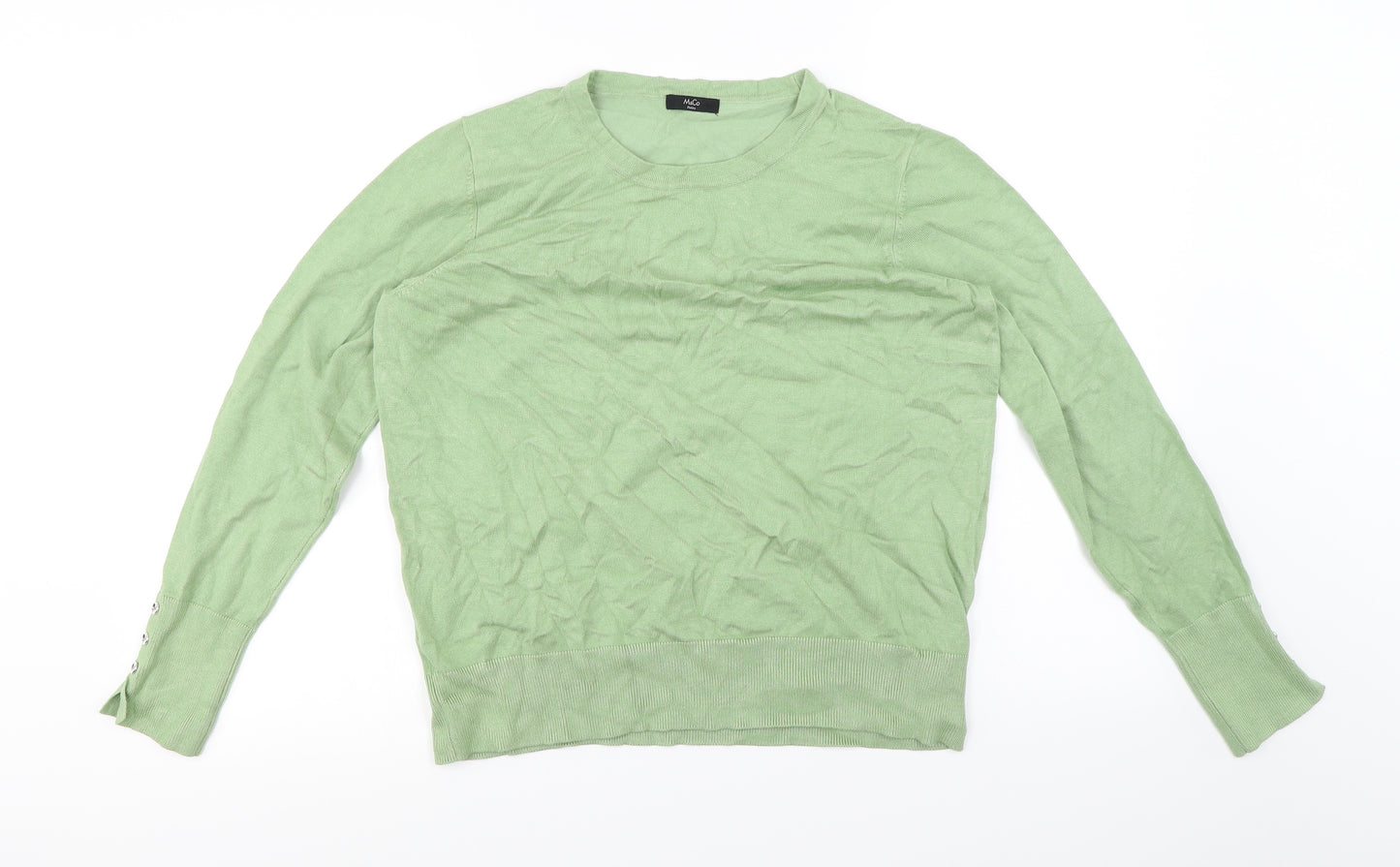 M&Co Womens Green   Pullover Jumper Size 14