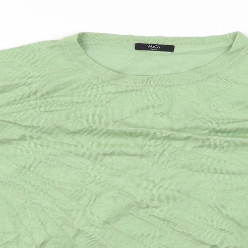 M&Co Womens Green   Pullover Jumper Size 14
