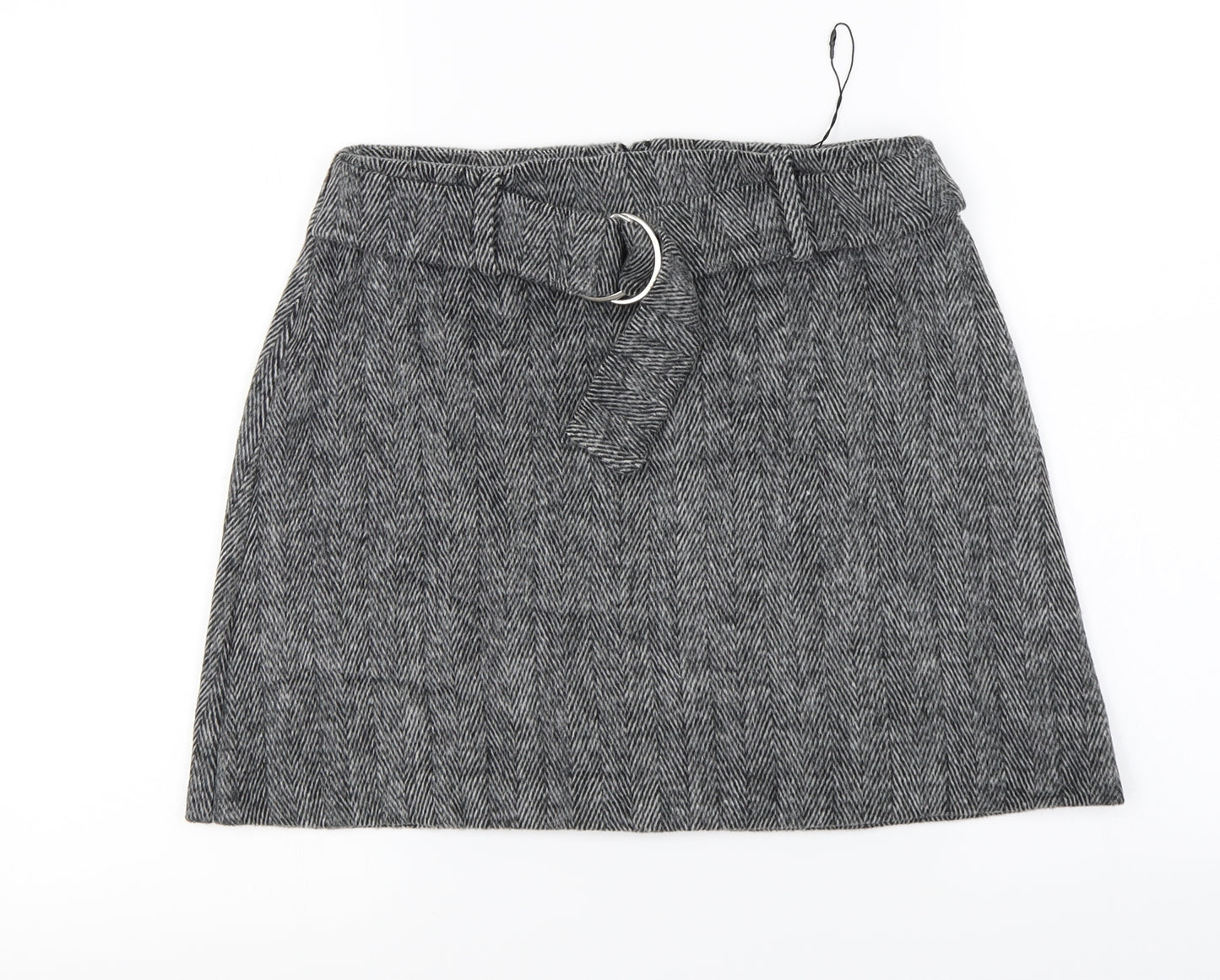 Primark Womens Grey   A-Line Skirt Size 10